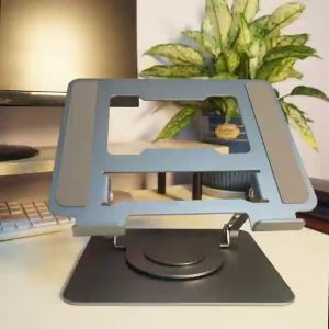 Premium 360° Rotating Aluminium Laptop Stand - Heavy Duty & High-Quality Design [SG Seller]