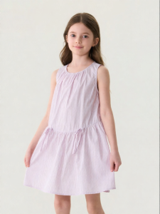 Marc&Janie | Cotton Sleeveless Striped Girls Dress