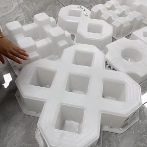 【Stock Ready】40 * 40 *10cm DIY Square Garden Path Concrete Plastic Brick Mold  for walfloorcement brick mold