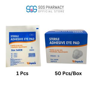 Winplus Sterile Adhesive Eye Pad 1S / 5S / 1BOX (50PCS) (5cm X 8cm)
