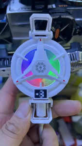 (COD) Fan Cooler Hp Gaming Magnetic RGB Light Up to 5°C Silent Fan Heatsink Kipas Hp gaming