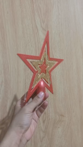 HIASAN BINTANG TANCAP POHON NATAL DEKORASI POHON NATAL TANCAP PUCUK POHON HSN-29-JT21-NN25