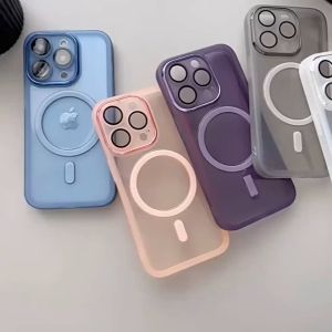 I TECH Magnetic Clear TPU Case With Lens Protective Case For iPhone 15 14 13 12 11 Pro Max
