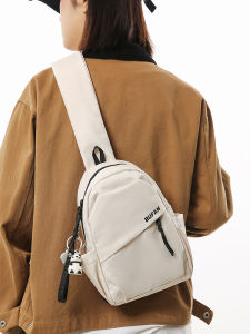 กระเป๋าคาดหน้าอกแบบสะพายข้างสำหรับผู้ชายและผู้หญิง กระเป๋าใส่ของขนาดใหญ่สำหรับเล่นกีฬาและขี่จักรยาน กระเป๋าสะพายไหล่แบบลำลอง กระเป๋าคาดหน้าอกแบบนิ่ม