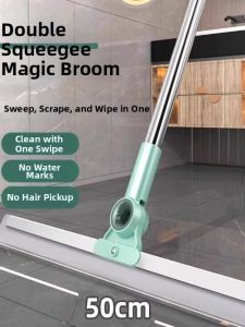 CHEZHURIJI | Dual-Use Silicone Floor Scraper Mop