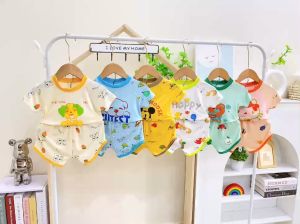 Bộ quần áo ngắn tay bé trai bé gái Vải Thun Lạnh mềm mại mát mẻ cho bé mặc nhà size 5-17kg - Bộ đồ ngắn tay cho bé
