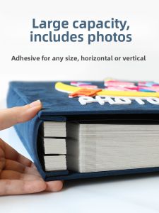 Large Capacity Self-Adhesive Childrens Album Baby Growth Record Photo Album Creative Gift Family Memorial Album