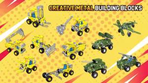 CONUSEA | DIY Assembled Aircraft Metal Building Block Vehicle Model Disassembly and Assembly Educational Toy Kid Birthday Christmas Gifts