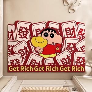 Kochava Cartoon Enter Door Mat Anti Dirt Dust Removal Entrance Hallway Mat Customizable Size PVC Material Modern Simple Style