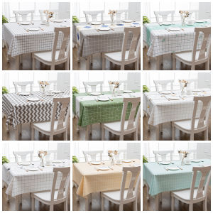 Nordic Dining Tablecloth Waterproof Oil-Proof Disposable PVC Net Red Tablecloth Desk Ins Student Coffee Table Mats Fabric Writing