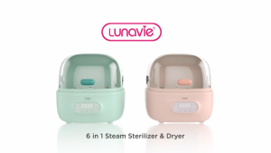 Lunavie 6 in 1 Steam Sterilizer & Dryer | Multi-Function | BPA-Free Sterilize Baby Bottle | Trusted By Parent