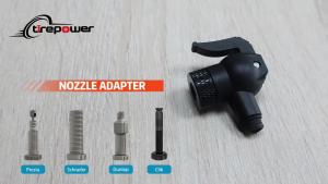 Ctrepower Air Pump Valve Adapter with Extension Hose for Schrader Presta VG8/8V1 Screw Thread Connection Tire Inflator Universal