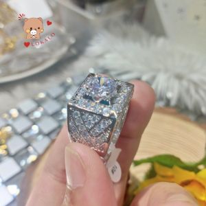 Nhẫn Nam Mạ Bạch Kim Loại Cao Cấp Y Thật Lokalo - Tay Người Đeo Sáng Lấp Lánh Như Đại Gia Thứ Thiệt 31.8.22