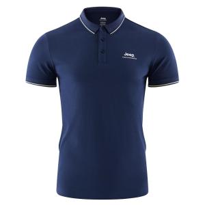 Jeep | Authentic Jeep Ice Silk Polo Shirt Mens Summer Short Sleeve Turn-down Collar Quick Dry Breathable Outdoor Casual Cotton Blend
