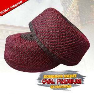 Peci Songkok Wadzifah  Oval Super premium Size Anak dan Dewasa / Kopiah Rajut Spon Berkualitas
