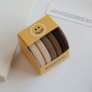 Dây Buộc Tóc Đàn Hồi Cao Dày Dặn Dây Buộc Tóc Đuôi Ngựa Cao Dây Thun Không Đường May Phiên Bản Hàn Quốc Dây Buộc Khăn Lông Đơn Giản Vỏ Da Dây Buộc Tóc Nữ