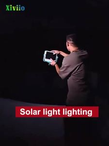 Solar Camping Lantern Rechargeable Strong Magnet Portable Tent Lights 4800mah Power Bank LED Work Light Emergency Camping Light