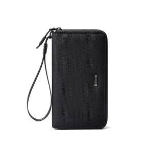 Mark Ryden | MARK RYDEN "Quiet Elegance" Men Long Wallet Oxford Clutch Purse With Anti-lost Hand Strap for Business