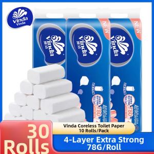 Vinda | Coreless Long Roll 4 Layers Thickened Toilet Paper
