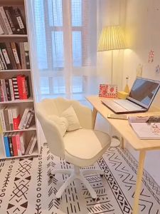 (Ảnh Thật) Ghế nơ ngồi bàn trang điểm phong cách Bắc Âu - Ghế Nơ Trang Điểm Ghế Spa Đệm Dày Chắc Chắn