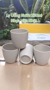 Ly uống nướccốc trà đá nâu nhựa Việt Nhật 6291 Ly lùn trơn 230ml trà đá buffet hàng quán 1