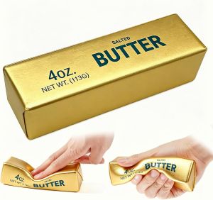Hot Toys | New Soft Slow Rebound Butter Stick Realistic Silicone Squeeze Stress Relief Gadget Desk Office Accessory Funny Anti-Anxiety Gift