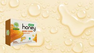 Honey Sabun Madu Herbal Transparan HNI HPAI - Body Soap Untuk Mencerahkan Kulit Tubuh