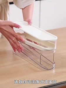 Egg storage egg tray egg dispenser Egg Slide Organizer Stackable Space-Saving Egg Storage Container egg holder egg tray for fridge