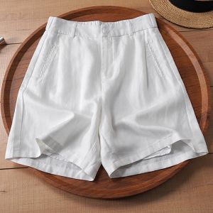MEITESIJIAONU | High Waist Wide Leg Linen Shorts for Women