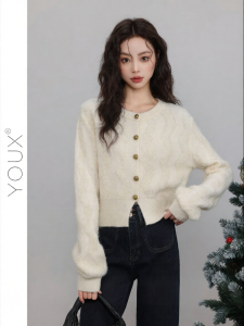 YOUXIANG | Áo Mô Phối Mới Mùa Đông Kiểu Dáng Nhẹ Nhàng