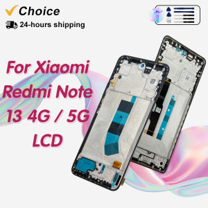 AMOLED For Xiaomi Redmi Note 13 4G Display 23129RAA4G Touch Screen For Redmi Note 13 5G LCD 2312DRAABG Digitizer Replace Parts