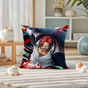 Bandai | One Piece Enel Sky Island Anime Plush Pillow Cover Soft Short Plush Cushion Cover For Sofa Bedroom Home Decor Gift Decoration