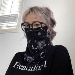 EELHOE | New Fashion Punk Sunscreen Mask Men Women Summer Face Neck UV Protection Ear Scarf Hip Hop Outdoor Sports Cycling Bandana Scarfs