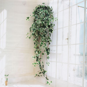 Indoor Outdoor Artificial Ivy Plant Wall Decorative Hanging Fern Vine Leaf Greenery Wall Artistic Country Style Single Stem