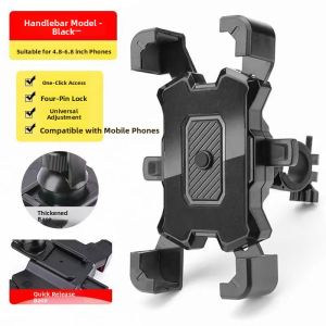 MONLEYTA | Super Stable Bicycle Phone Holder Waterproof Sunshade Navigation For Electric Motorcycle Shock Absorption Bike Mount