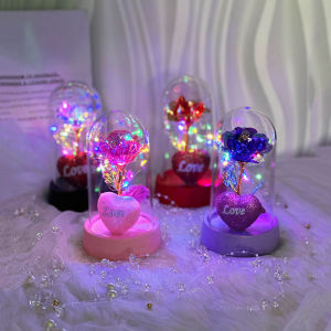 Industry season thank teacher week small gifts Love rose plastic cover send wife send Mother Mothers Day Valentines Day eterna