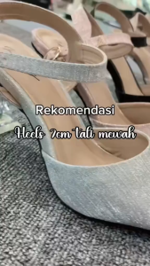 LouisCarnies KSM-05 INFINITY Olivia Claudine Sandal Heels 7cm Tali Hak Kaca Transparan Sepatu Wanita