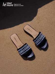 Bohemian Women Summer Washed Sheepskin Flat Sandals