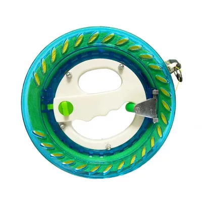 Wangfeng Kite Line Reel New ABS Hollow Crystal Wheel Kite Line Reel Hand Wheel Self Locking Release Tool Plastic Material