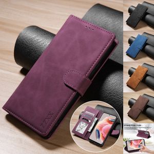 Wallet With Card Slot Kickstand Magnetic Flip Leather Case For Xiaomi Redmi Note 13 12S 11 10 9 13C 12C Poco M6 Pro X6 C65 13T