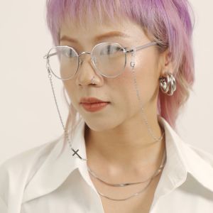 Kính cận tròn nam nữ MILA DOKCRAZY kim loại chống ánh sáng xanh và tia UV400 phong cách Hàn Quốc tinh tế nhẹ nhàng