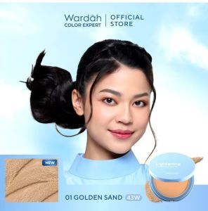Bedak Padat Halal Wardah Lightening Powder Foundation Light Feel 12gr