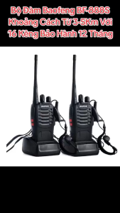 Combo 2 bộ đàm bf888s nhỏ gọn dễ sử dụng 16 kênh liên lạc rõ trong phạm vi 3 đến 5km