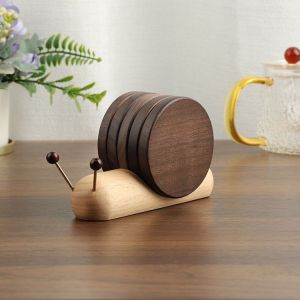 MEYGOROOM | Magnetic Storage Cartoon Snail Heat Insulating Coaster