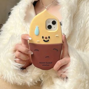 💯【เคสโทรศัพท์】 + Gratis Ongkir💯เคสป้องกันซิลิโคนลายตุ๊กตามันฝรั่งการ์ตูน3D น่ารักตลกๆสำหรับ iPhone 15 14 13 12 Pro Max 11ซิลิโคนกันกระแทก