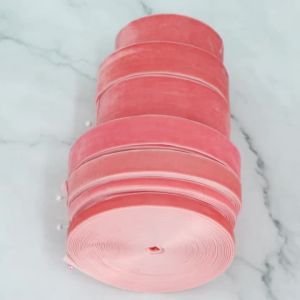 5-10yards/lot Watermelon Red Single Face Velvet Ribbon Flocking Webbing For Gift Wrapping Bows Wedding Party Decor Supplies
