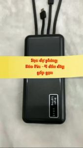 Sạc Pin dự phòng tốc độ cực nhanh cho điện thoạiMáy tính bảngHàng chính hãng MICROCOMDung lượng lớn 10000 mAh- 4 cổng ra-Có báo Pin