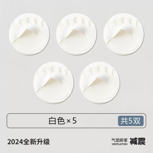 ผู้หญิง ถุงเท้าเรือล่องหนครึ่งเท้าห้านิ้ว ฤดูร้อน บางเฉียบ ผ้าฝ้าย สแปนเด็กซ์ ถุงเท้าที่เป็นมิตรส้นสูงดูดซับความชื้น