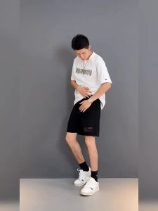 Celana Pendek Pria Sport Casual Olahraga Versi Longgar Elastisitas Cepat Kering Fashion Shorts K5161