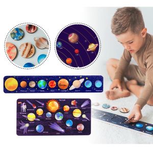 Solar System Puzzle Planet Wooden Puzzle Kayu Mainan Puzzle Edukasi Anak